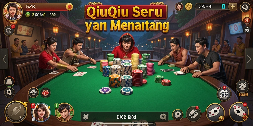 Tampilan gameplay QiuQiu yang seru di 5ZK.