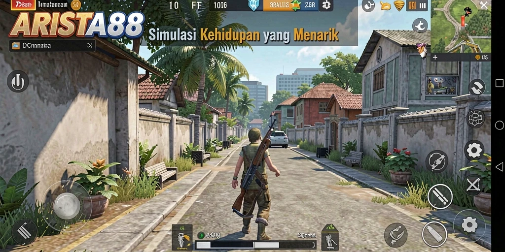 Tampilan gameplay ARISTA88 yang imersif dan realistis.