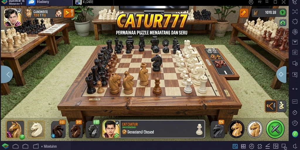 Tampilan gameplay seru dan menantang di CATUR777.