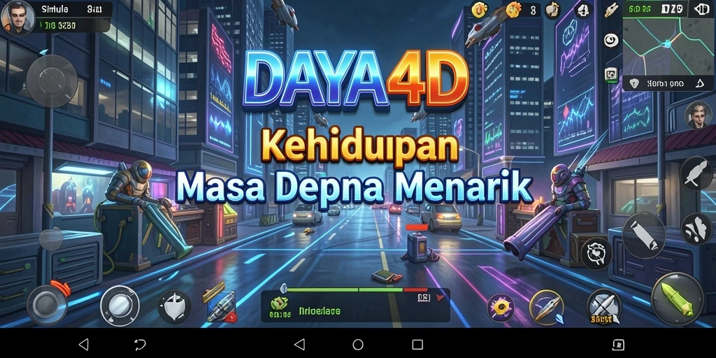 Screenshot utama DAYA4D memperlihatkan gameplay simulasi yang memberikan kebebasan memilih.