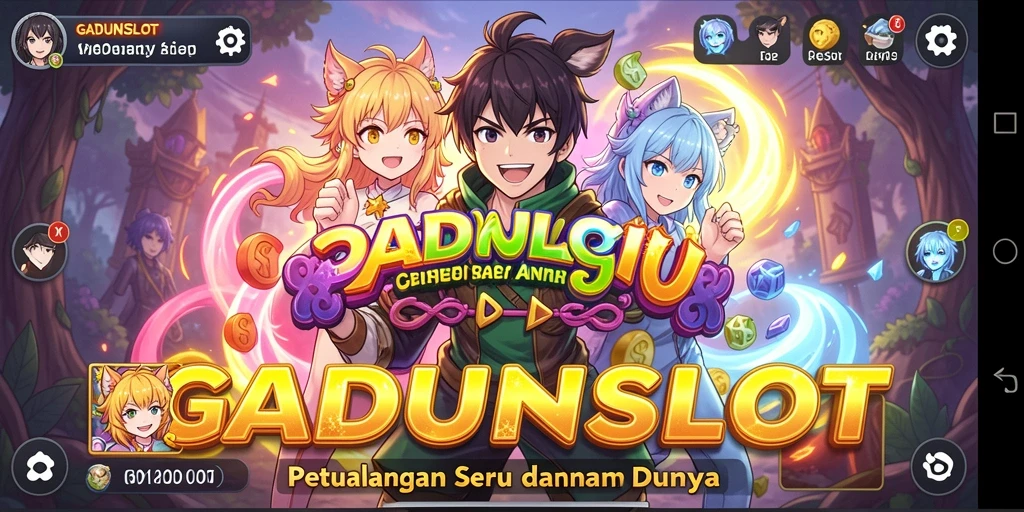 Tampilan menarik dari gameplay GADUNSLOT dengan karakter Anime.