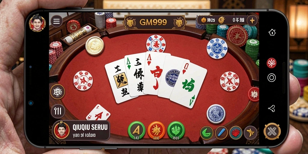 Tampilan gameplay seru GIM999 dalam permainan QiuQiu.