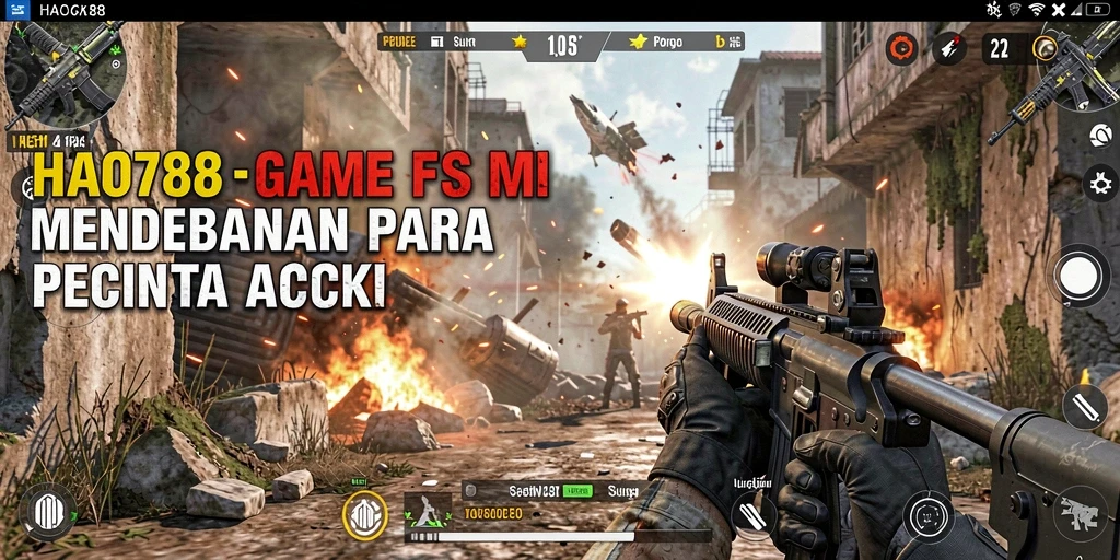 Tampilan gameplay intens HAO788 dengan aksi tembak-menembak yang mendebarkan.
