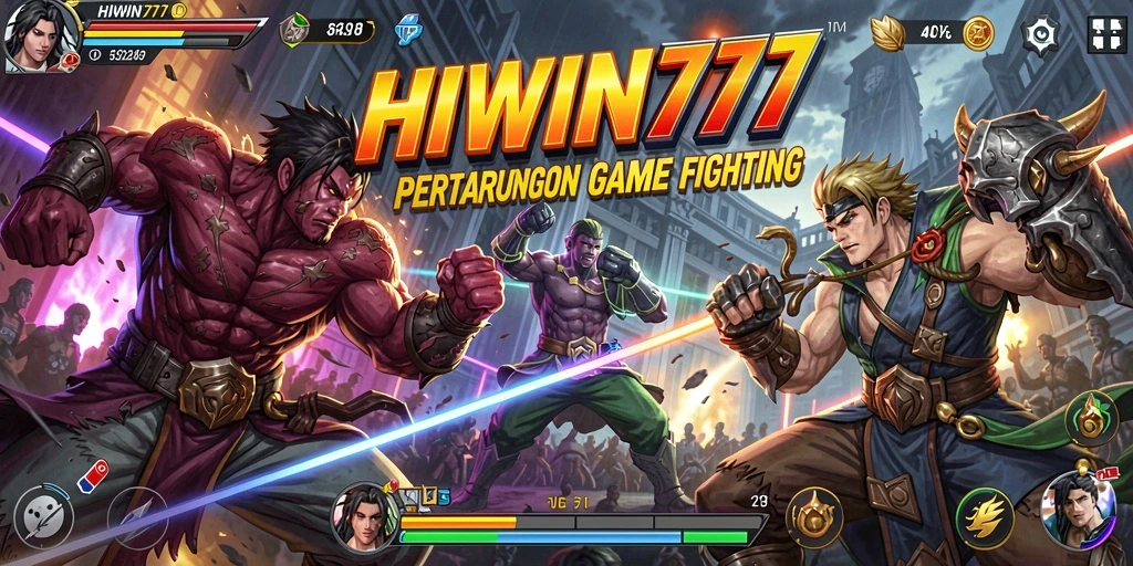 Tampilan aksi seru dalam gameplay HIWIN777 di arena Fighting.