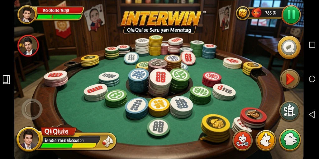 Screenshot menampilkan keseruan gameplay QiuQiu INTERWIN.