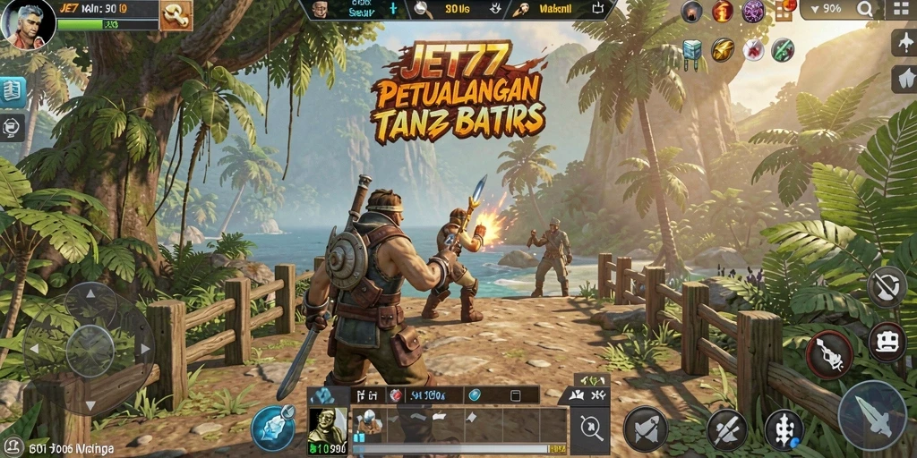 Screenshot JET77 menampilkan aksi seru dalam permainan petualangan.
