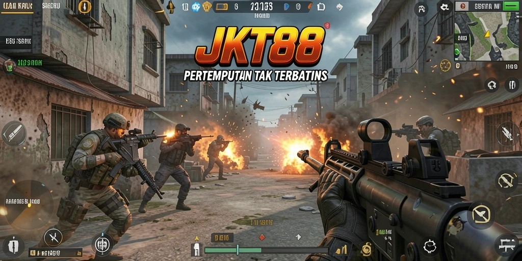 Gameplay intens di JKT88 dengan aksi menembak yang seru.