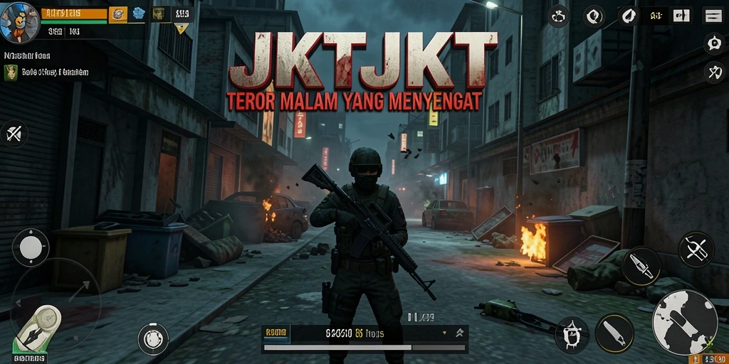 Tangkapan layar menampilkan suasana menyeramkan di JKTJKT.