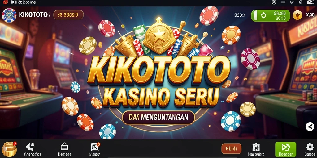 Tampilan gameplay Kasino yang seru dan menegangkan di KIKOTOTO.