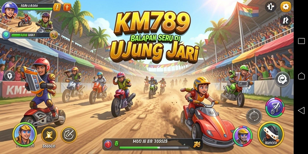 Gameplay Racing yang mendebarkan di KM789.