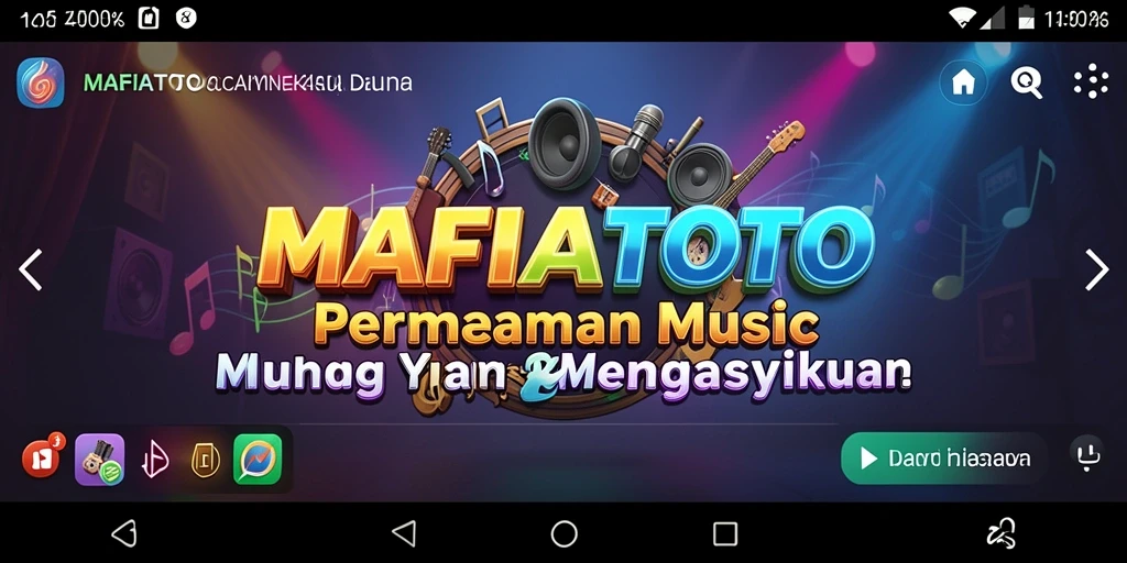 Tampilan gameplay MAFIATOTO dengan pengalaman musik yang menyenangkan.
