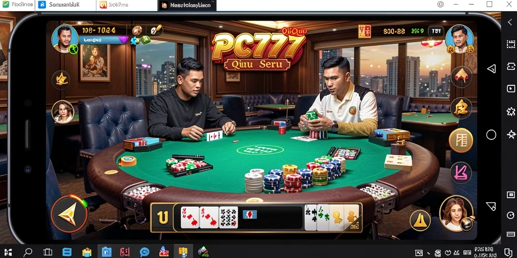 Tampilan gameplay QiuQiu yang mengasyikkan di PC777.