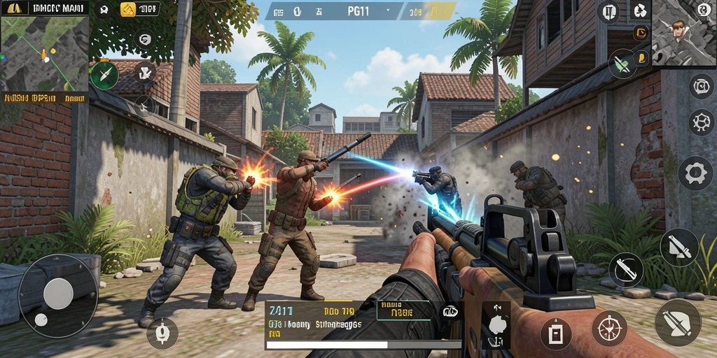 Screenshot menampilkan aksi tembak-menembak yang mendebarkan di PG11.