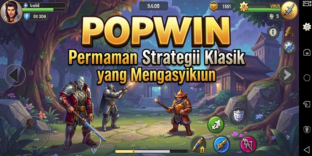 Tangkapan layar dari gameplay intens dalam POPWIN.