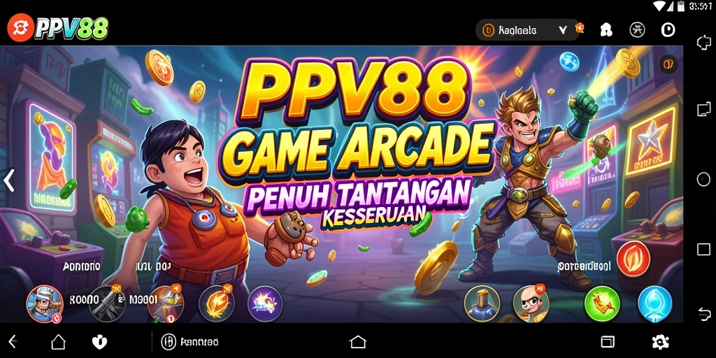 Screenshot gameplay PPV88 menampilkan keseruan dalam bermain Arcade.