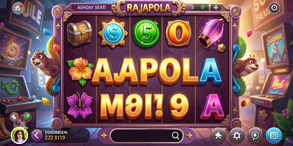 Tampilan gameplay RAJAPOLA yang menarik dan interaktif.