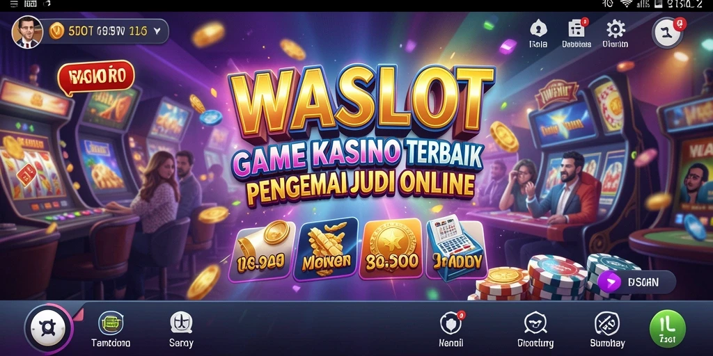 Screenshot permainan WASLOT menampilkan momen seru dalam gameplay kasino.